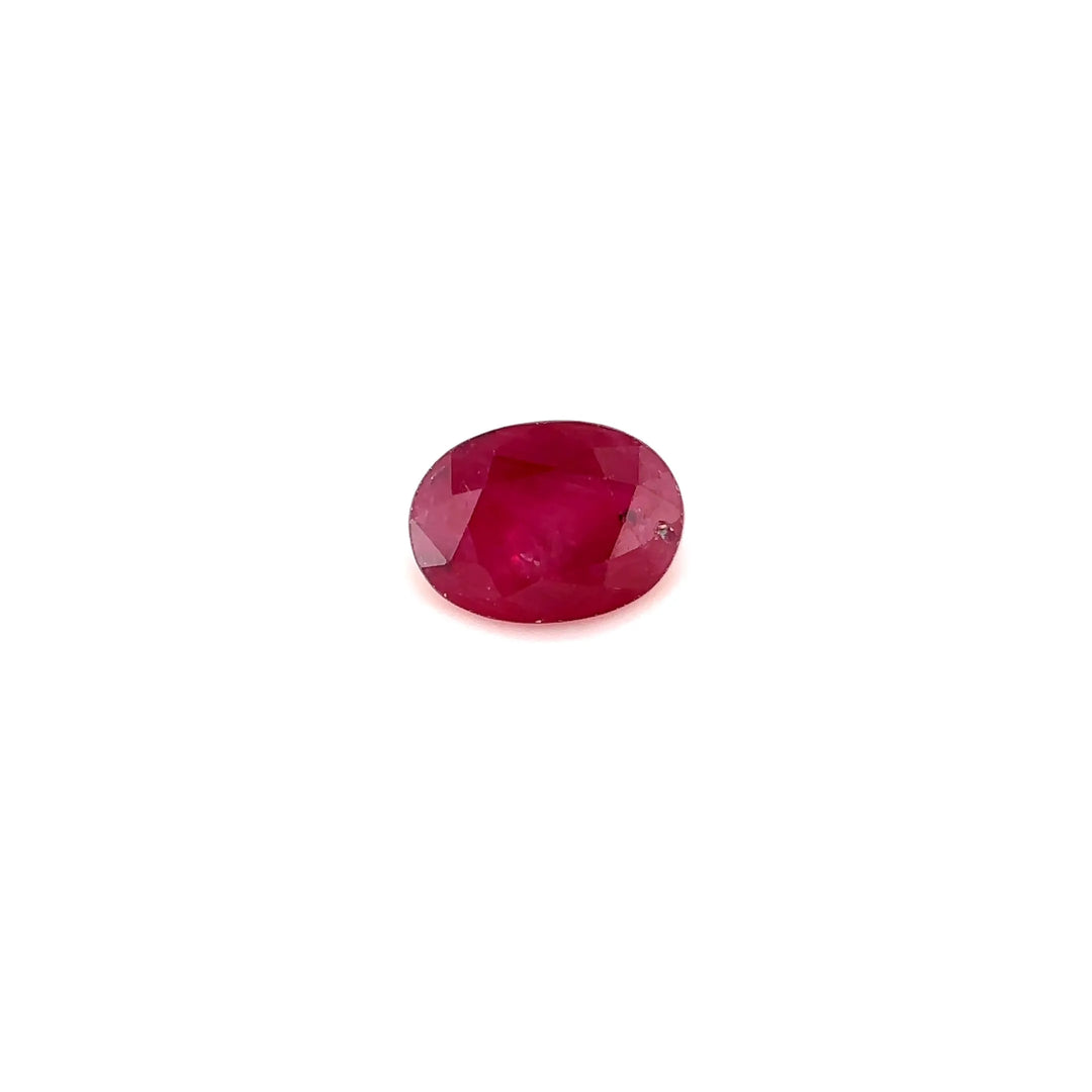 1.08ct Oval Natural Ruby (Colour Red, Clarity Slightly Included, Cut Faceted)