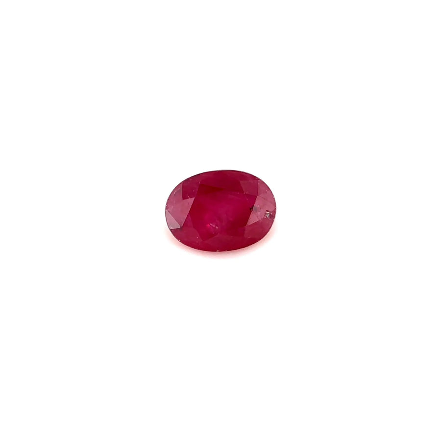 1.08ct Oval Natural Ruby (Colour Red, Clarity Slightly Included, Cut Faceted)