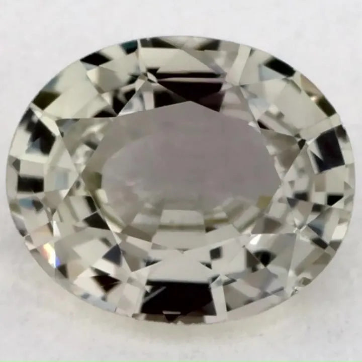1.08ct Oval Natural Sapphire (Colour Green, Clarity Eye Clean, Cut Faceted)