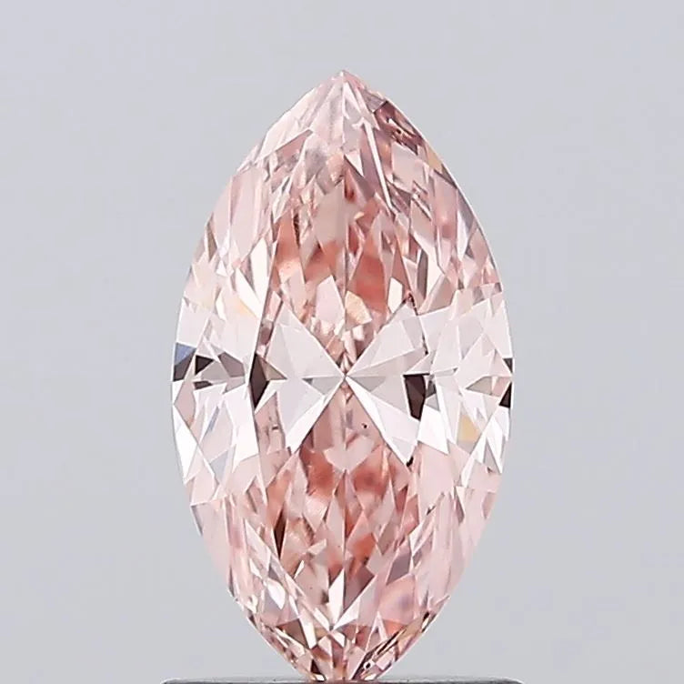 1.09ct Marquise Lab Grown Diamond (Colour Fancy Vivid Pink, Clarity VS1, IGI Certified)