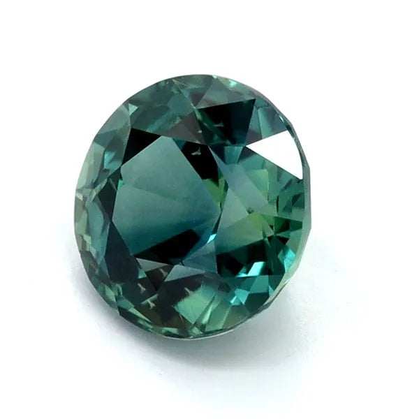 1.09ct Round Natural Sapphire (Colour Teal, Clarity Eye Clean, Cut Faceted)