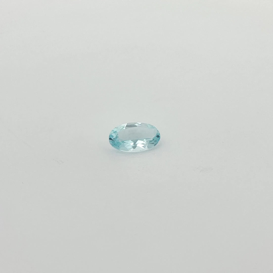 1.10ct Oval Natural Aquamarine (Colour Blue, Clarity Slightly Included, Cut Faceted)