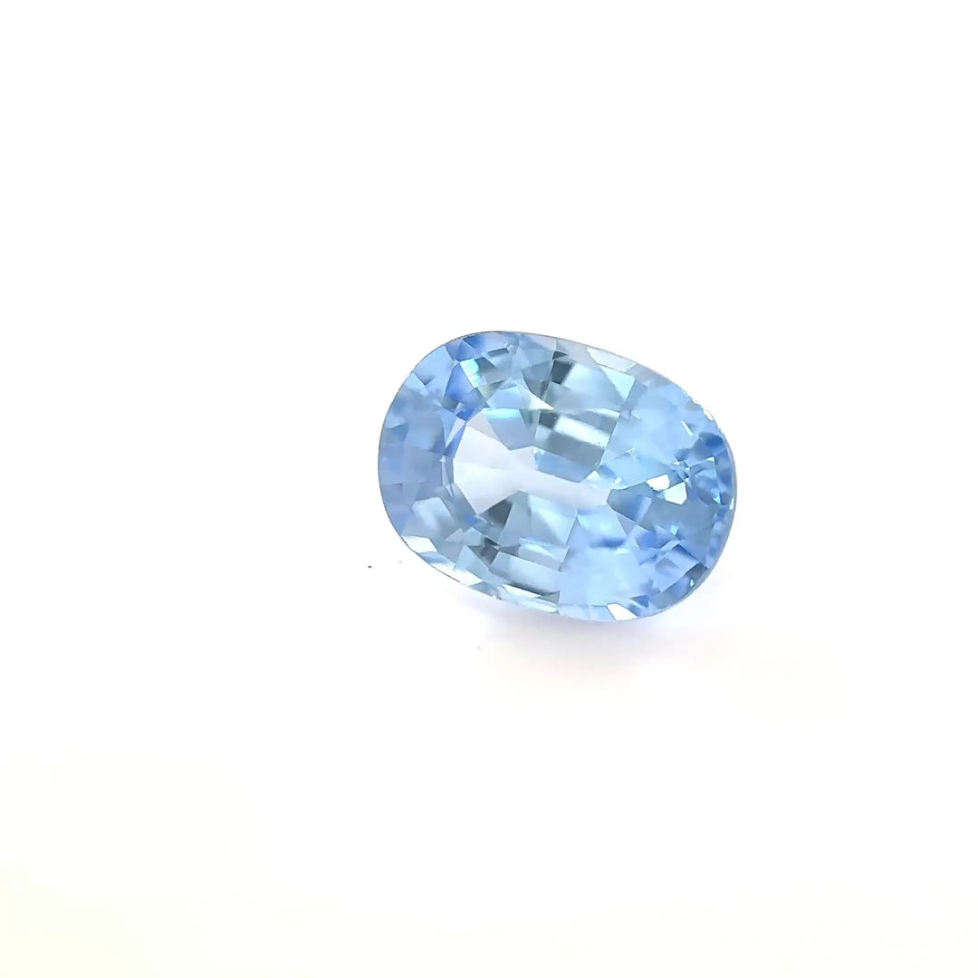 1.10ct Oval Natural Sapphire (Colour Blue, Clarity Eye Clean, Cut Faceted)