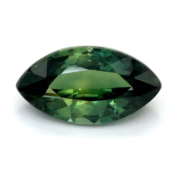 1.11ct Marquise Natural Sapphire (Colour Green, Clarity Slightly Included, Cut Faceted)