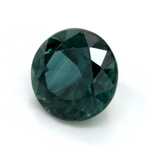 1.12ct Round Natural Sapphire (Colour Teal, Clarity Eye Clean, Cut Faceted)