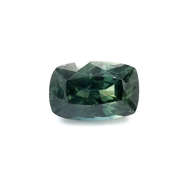 1.17ct Cushion Natural Sapphire (Colour Teal, Clarity Slightly Included, Cut Faceted)