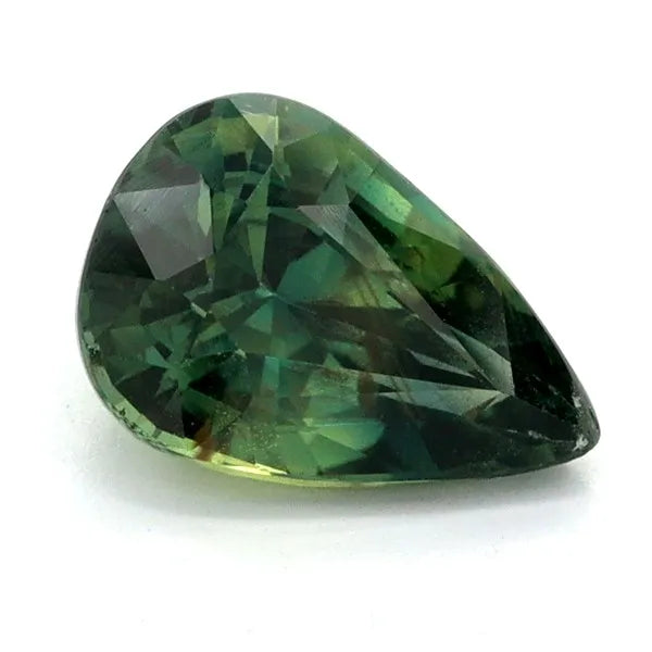 1.18ct Pear Natural Sapphire (Colour Green, Clarity Eye Clean, Cut Faceted)