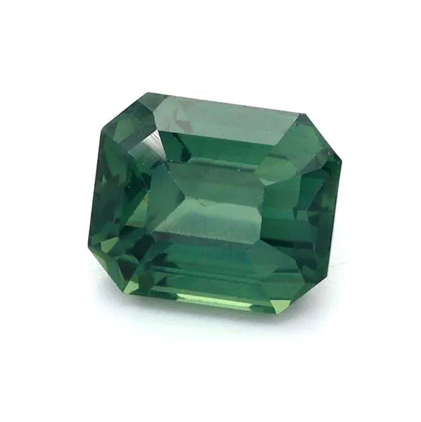 1.20ct Emerald Natural Sapphire (Colour Teal, Clarity Eye Clean, Cut Faceted)