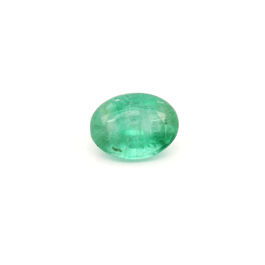 1.23ct Oval Natural Emerald (Colour Green, Clarity Slightly Included, Cut Faceted)