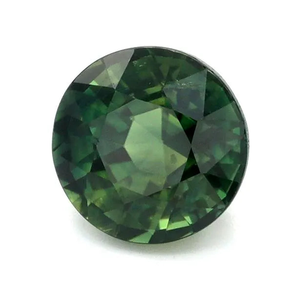1.23ct Round Natural Sapphire (Colour Green, Clarity Eye Clean, Cut Faceted)