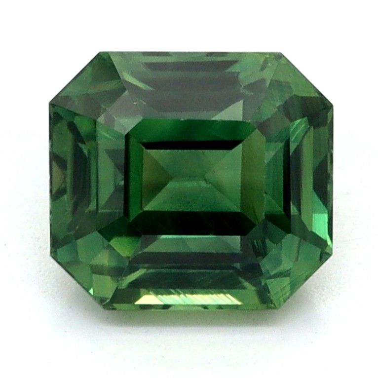 1.24ct Emerald Natural Sapphire (Colour Green, Clarity Eye Clean, Cut Faceted)