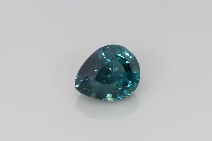 1.27ct Pear Natural Sapphire (Colour Teal, Clarity Eye Clean, Cut Faceted)