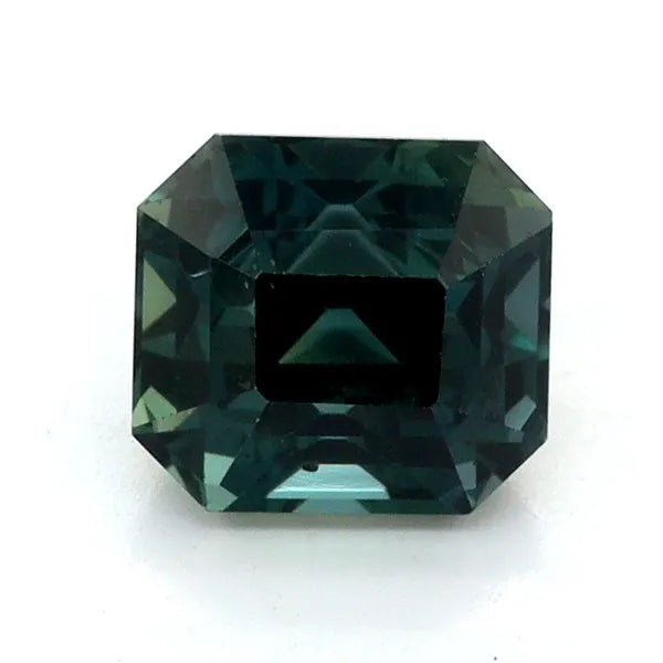 1.28ct Emerald Natural Sapphire (Colour Teal, Clarity Eye Clean, Cut Faceted)