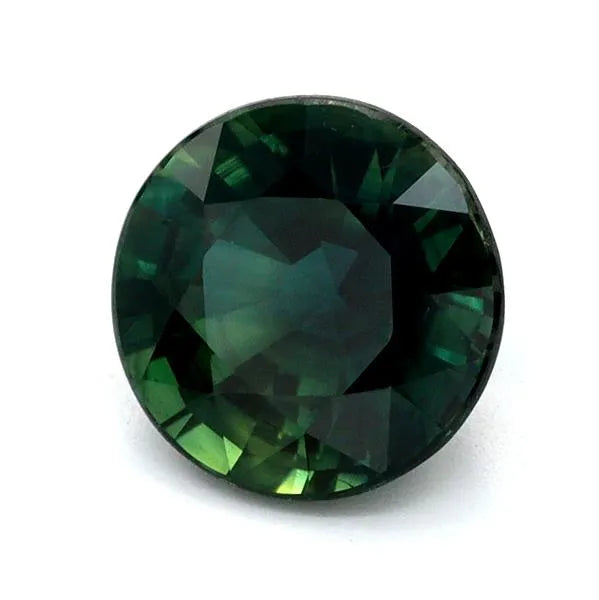 1.30ct Round Natural Sapphire (Colour Teal, Clarity Eye Clean, Cut Faceted)