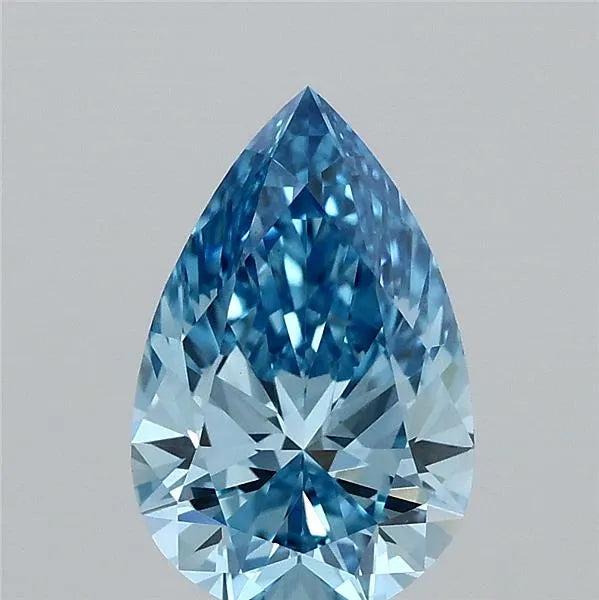 1.35ct Pear Lab Grown Diamond (Colour Fancy Vivid Blue, Clarity VS1, IGI Certified)