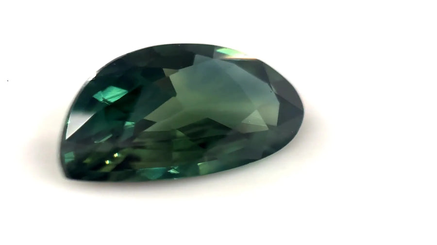 1.38ct Pear Natural Sapphire (Colour Bicolor, Clarity Eye Clean, Cut Faceted)