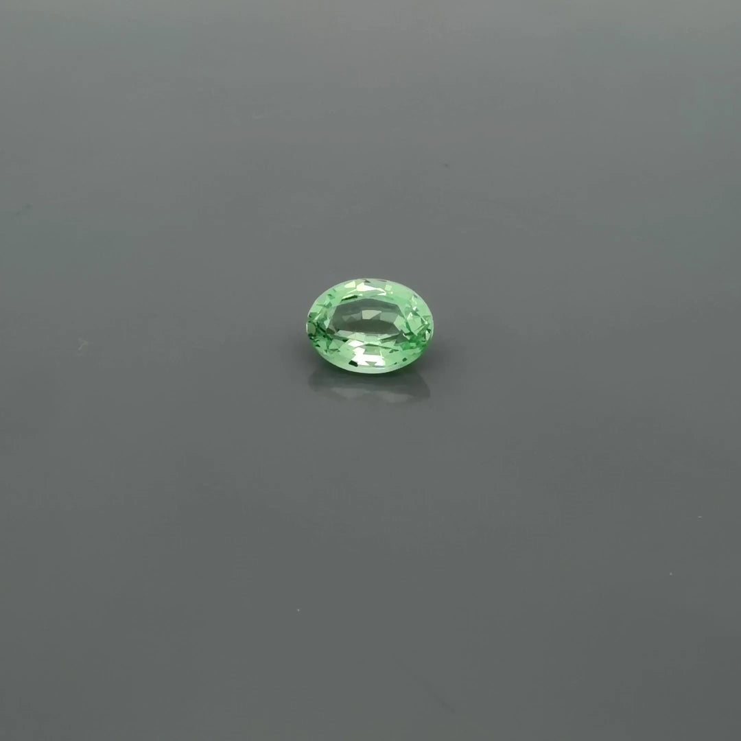 1.40ct Oval Natural Garnet (Colour Green, Clarity Slightly Included, Cut Faceted)