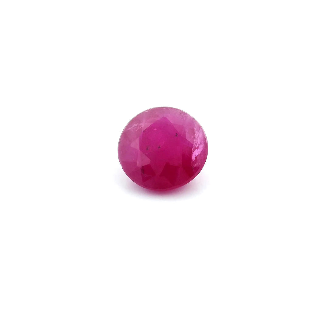 1.44ct Round Natural Ruby (Colour Red, Clarity Moderately Included, Cut Faceted)