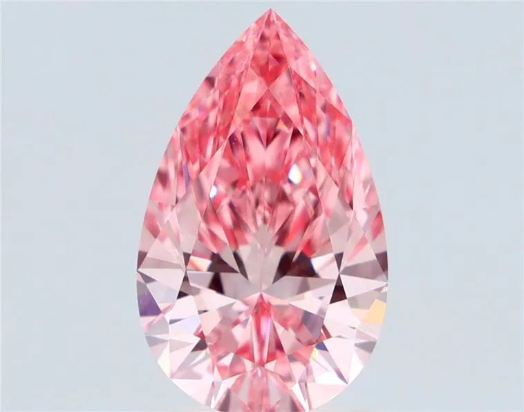 1.48ct Pear Natural Diamond (Colour Fancy Vivid Pink, Clarity VVS1, Cut GD, GIA Certified)