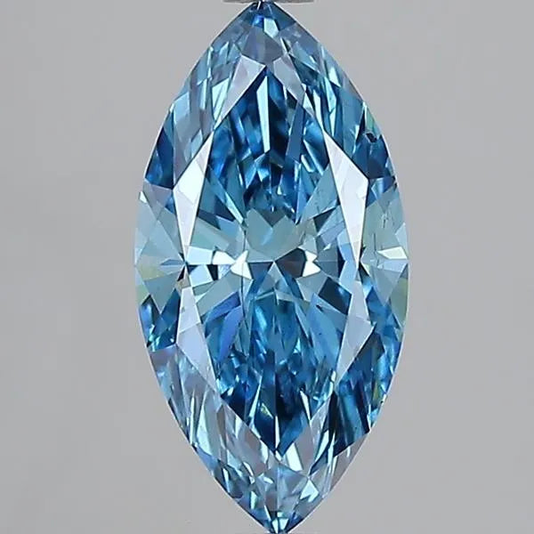 1.50ct Marquise Lab Grown Diamond (Colour Fancy Vivid Blue, Clarity SI1, IGI Certified)