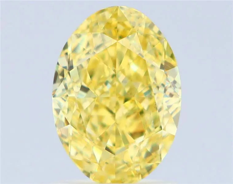 1.50ct Oval Natural Diamond (Colour Fancy Intense Yellow, Clarity IF, GIA Certified)