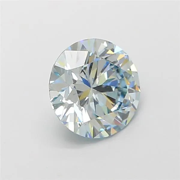 1.50ct Round Lab Grown Diamond (Colour Fancy Blue, Clarity VS1, Cut ID, IGI Certified)
