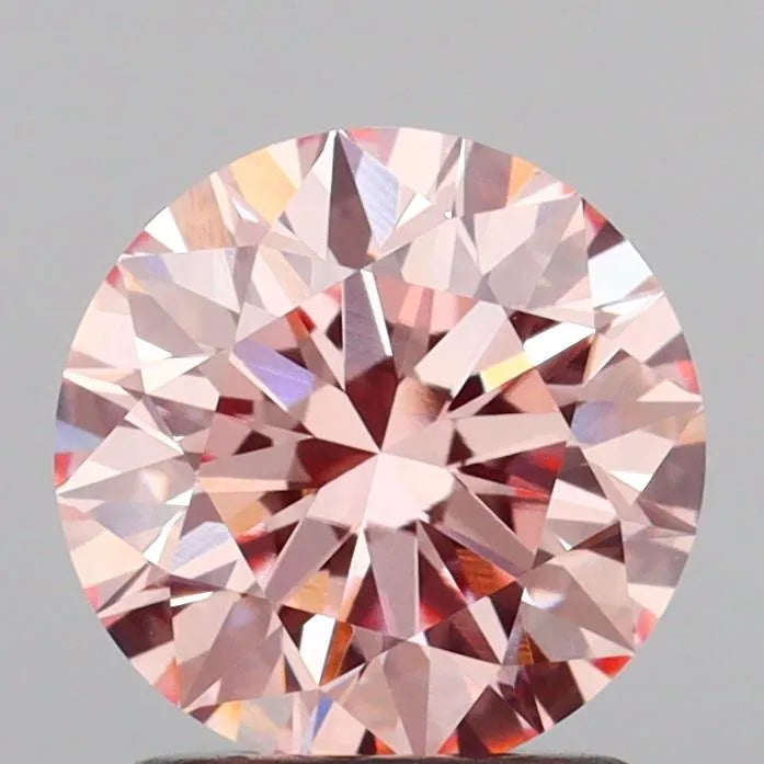 1.50ct Round Lab Grown Diamond (Colour Fancy Intense Pink, Clarity VVS2, Cut EX, IGI Certified)