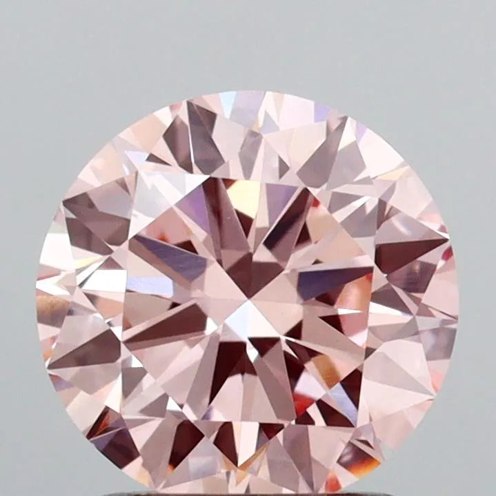 1.50ct Round Lab Grown Diamond (Colour Fancy Intense Pink, Clarity VVS2, Cut EX, IGI Certified)