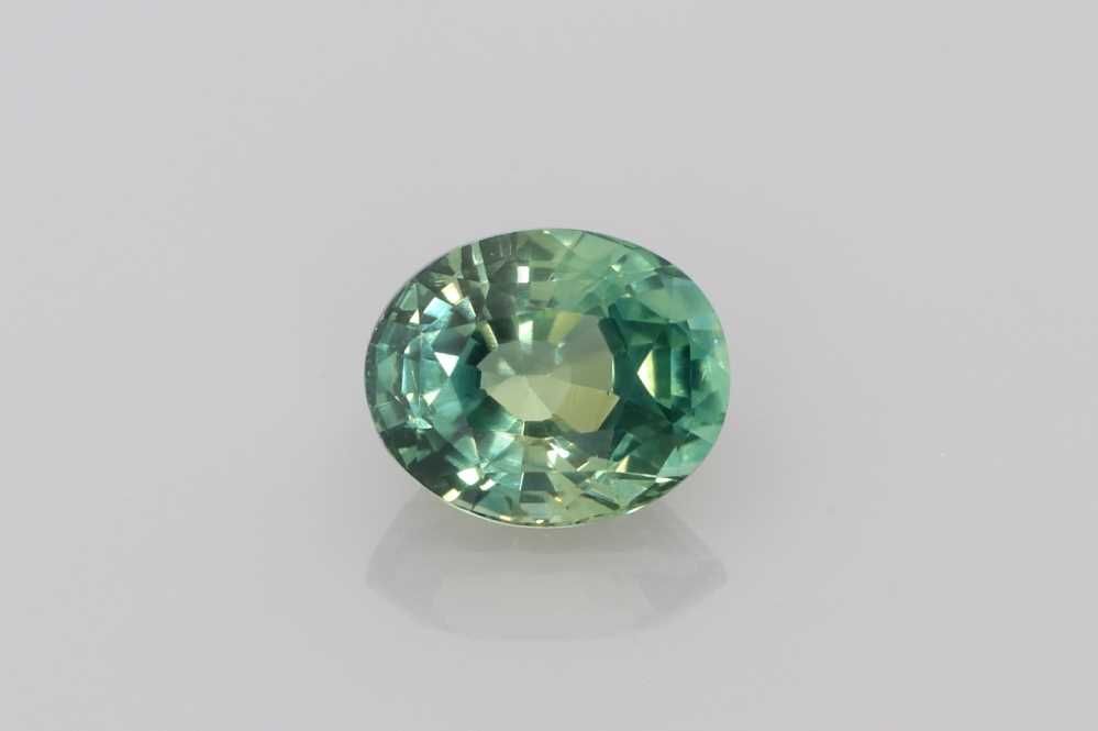 1.51ct Oval Natural Sapphire (Colour Green, Clarity Eye Clean, Cut Faceted)