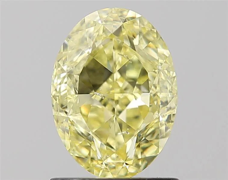 1.52ct Oval Natural Diamond (Colour Fancy Yellow, Clarity SI2, Cut VG, GIA Certified)