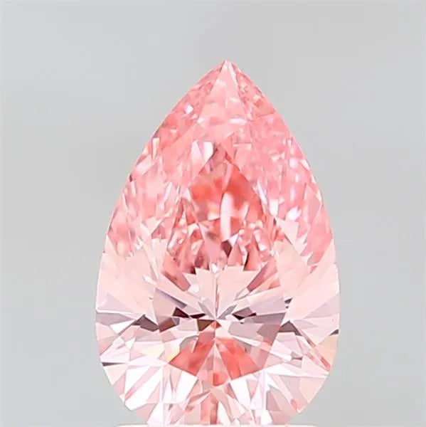 1.52ct Pear Lab Grown Diamond (Colour Fancy Vivid Pink, Clarity VVS2, IGI Certified)