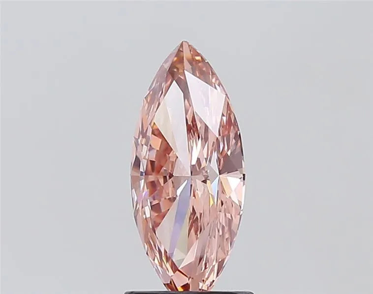 1.54ct Marquise Lab Grown Diamond (Colour Fancy Intense Brownish Pink, Clarity VVS1, IGI Certified)