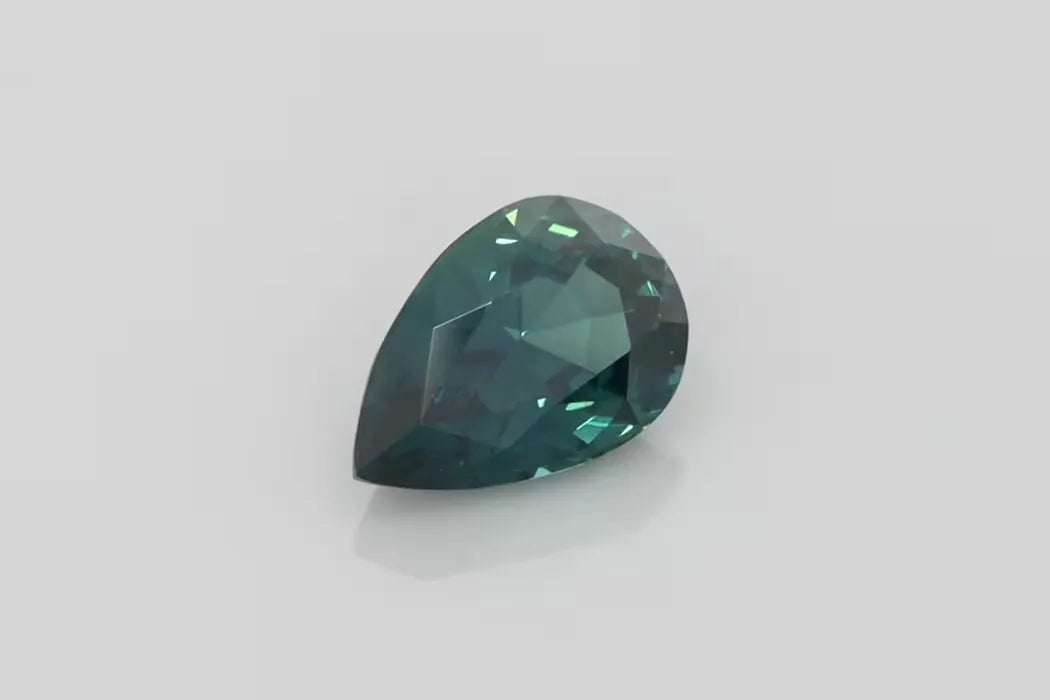 1.55ct Pear Natural Sapphire (Colour Teal, Clarity Eye Clean, Cut Faceted)