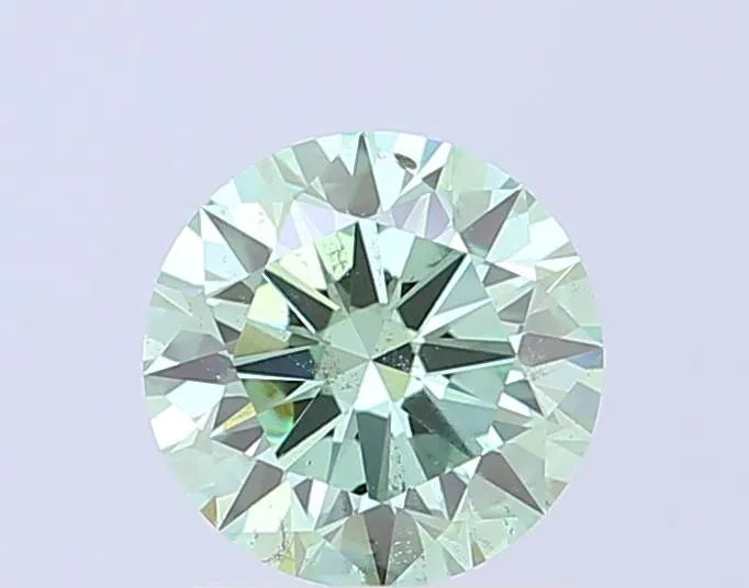 1.56ct Round Lab Grown Diamond (Colour Fancy Vivid Green, Clarity SI1, Cut EX, IGI Certified)