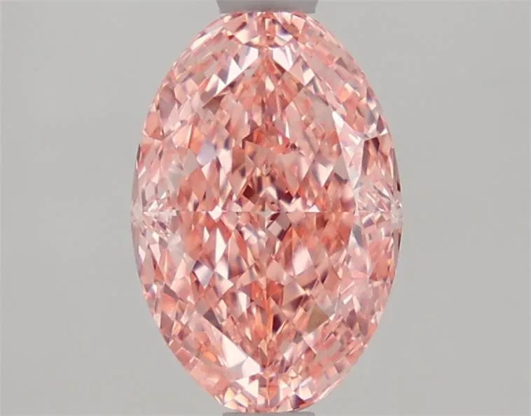 1.59ct Oval Lab Grown Diamond (Colour Fancy Vivid Pink, Clarity VVS2, IGI Certified)