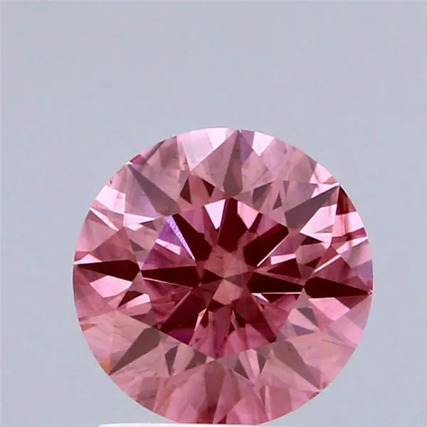 1.59ct Round Lab Grown Diamond (Colour Fancy Vivid Pink, Clarity SI2, Cut ID, IGI Certified)