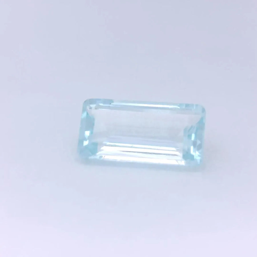 1.60ct Emerald Natural Aquamarine (Colour Blue, Clarity Eye Clean, Cut Faceted)