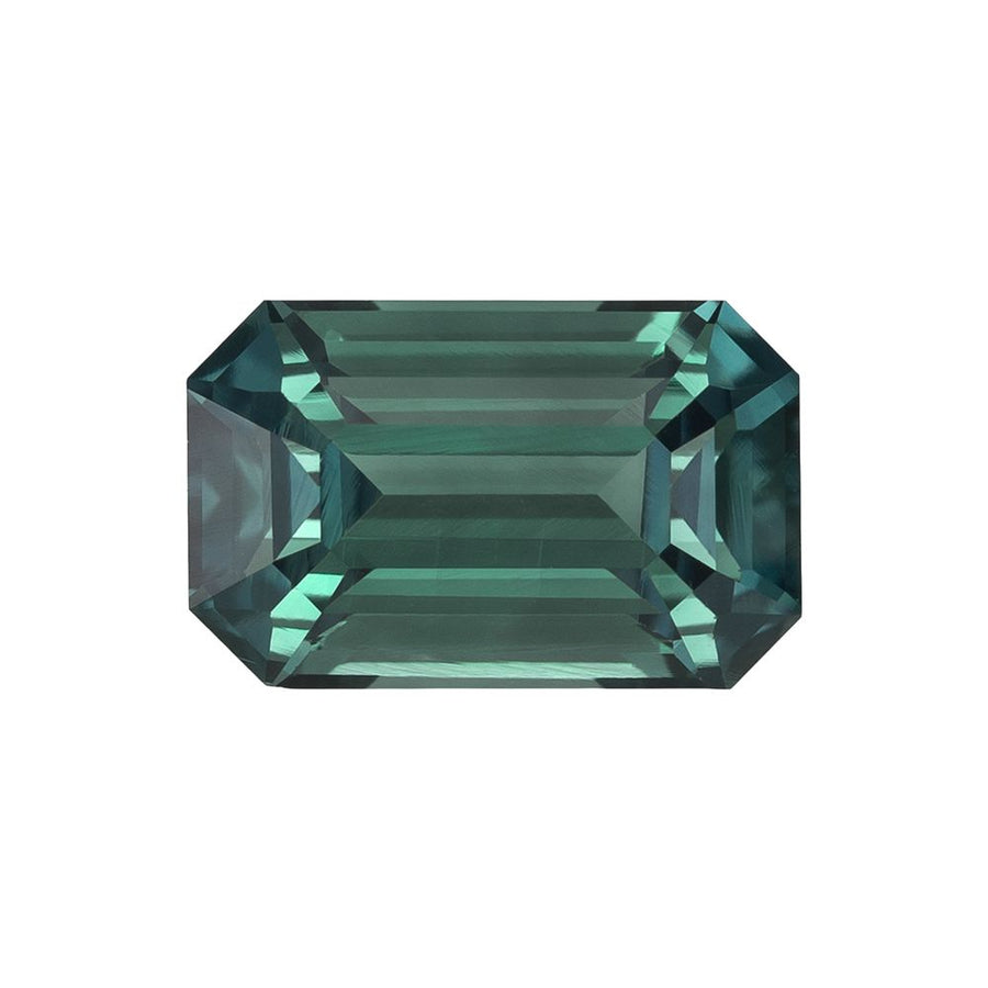 1.60ct Emerald Natural Sapphire (Colour Teal, Clarity Slightly Included, Cut Faceted)