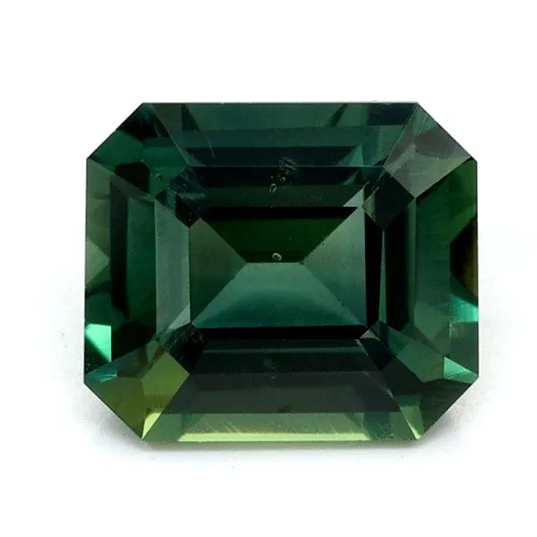 1.60ct Emerald Natural Sapphire (Colour Teal, Clarity Slightly Included, Cut Faceted)