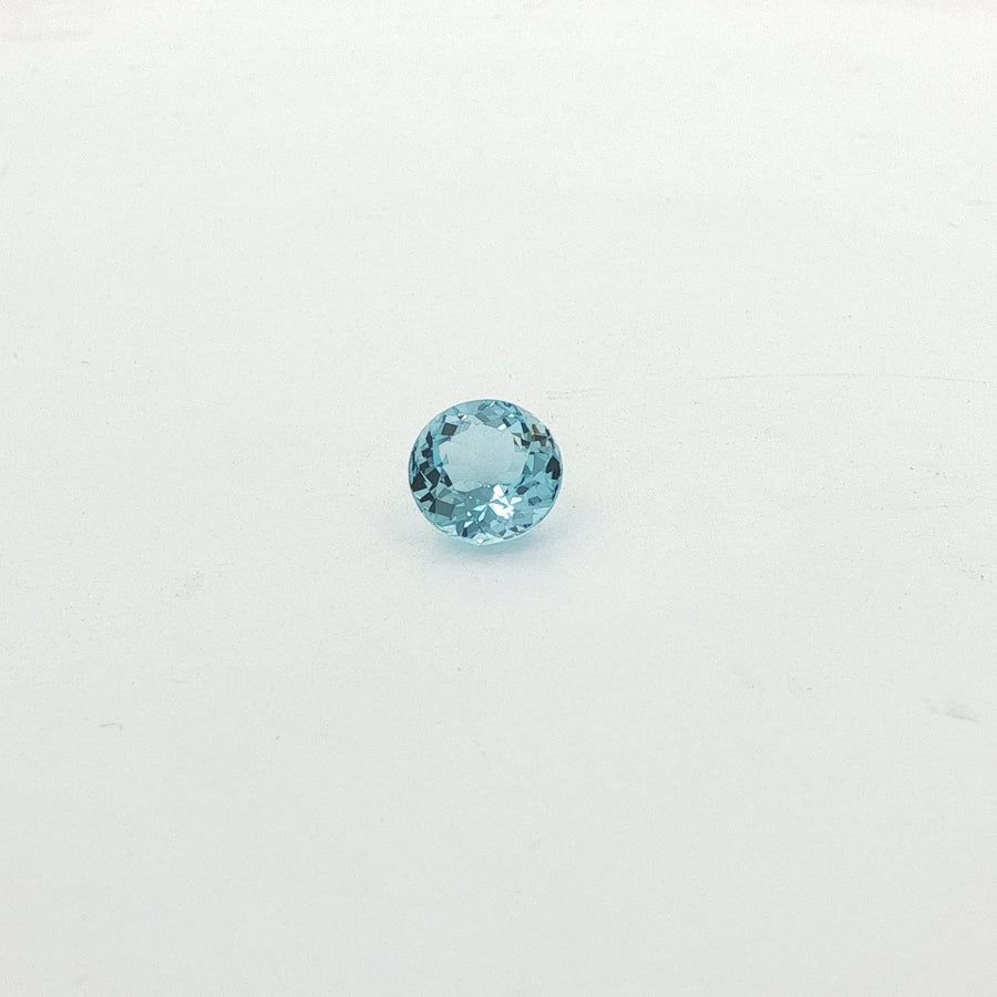 1.60ct Round Natural Aquamarine (Colour Blue, Clarity Eye Clean, Cut Faceted)