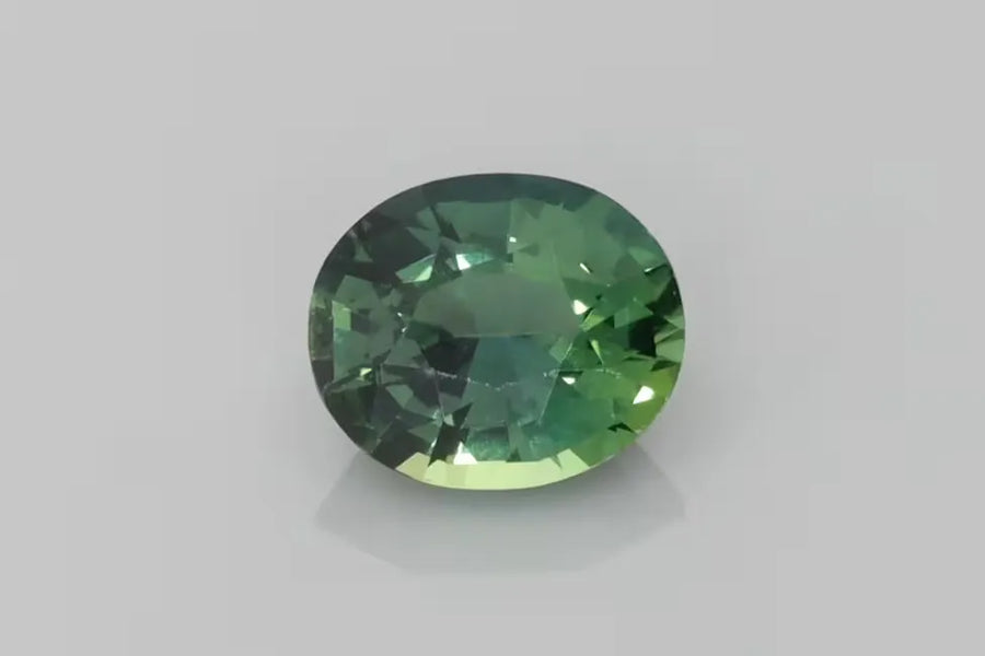 1.68ct Oval Natural Sapphire (Colour Teal, Clarity Eye Clean, Cut Faceted)