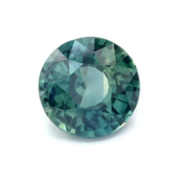 1.70ct Round Natural Sapphire (Colour Teal, Clarity Eye Clean, Cut Faceted)