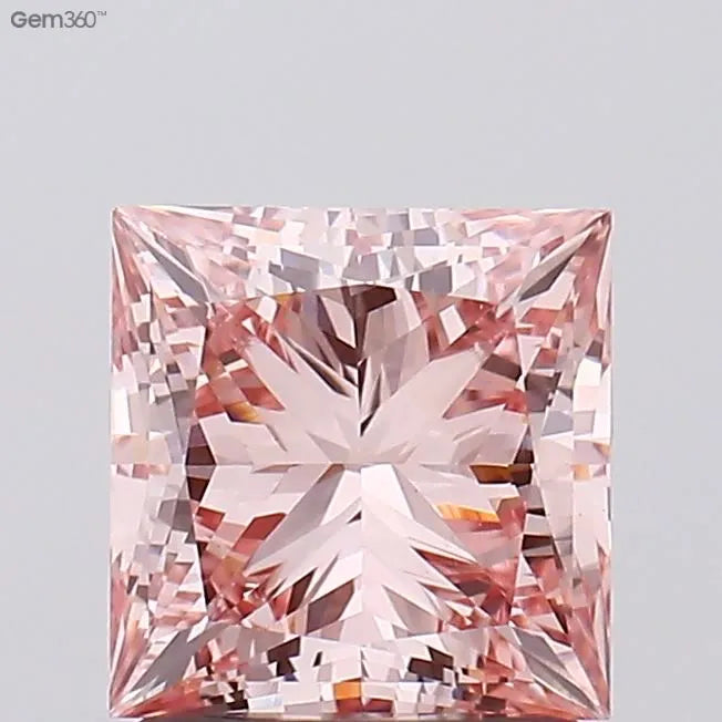 1.73ct Princess Lab Grown Diamond (Colour Fancy Intense Pink, Clarity VVS2, IGI Certified)