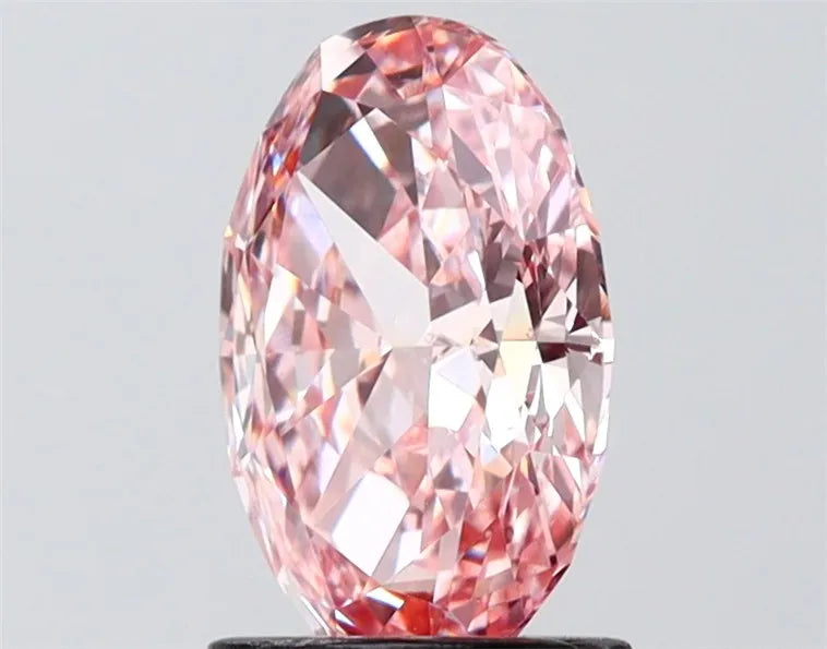1.75ct Oval Lab Grown Diamond (Colour Fancy Vivid Pink, Clarity VS1, IGI Certified)