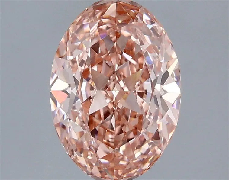 1.76ct Oval Lab Grown Diamond (Colour Fancy Vivid Pink, Clarity VVS2, IGI Certified)