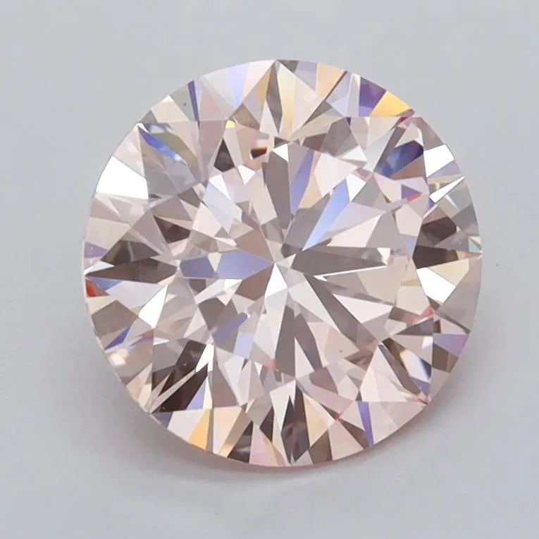 1.77ct Round Lab Grown Diamond (Colour Fancy Pink, Clarity VVS2, Cut ID, IGI Certified)