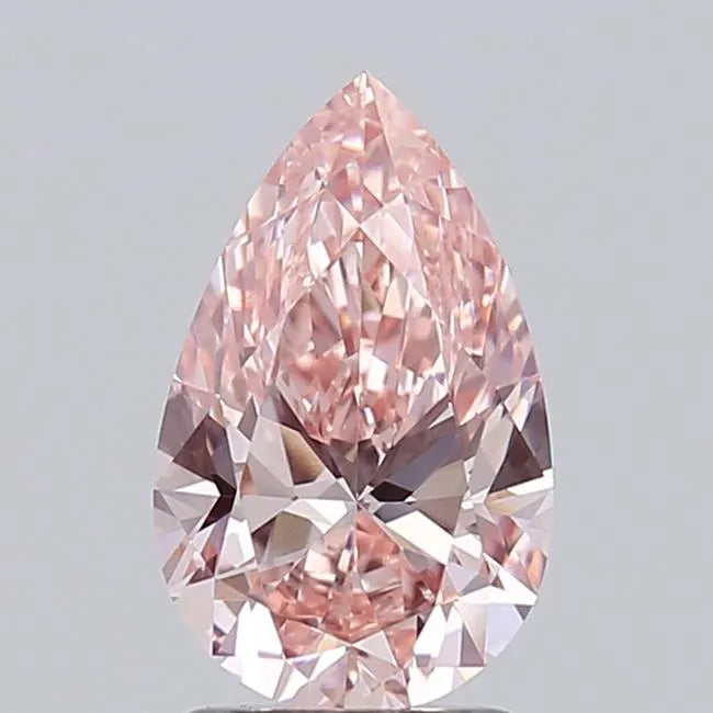 1.79ct Pear Lab Grown Diamond (Colour Fancy Vivid Pink, Clarity VVS2, IGI Certified)