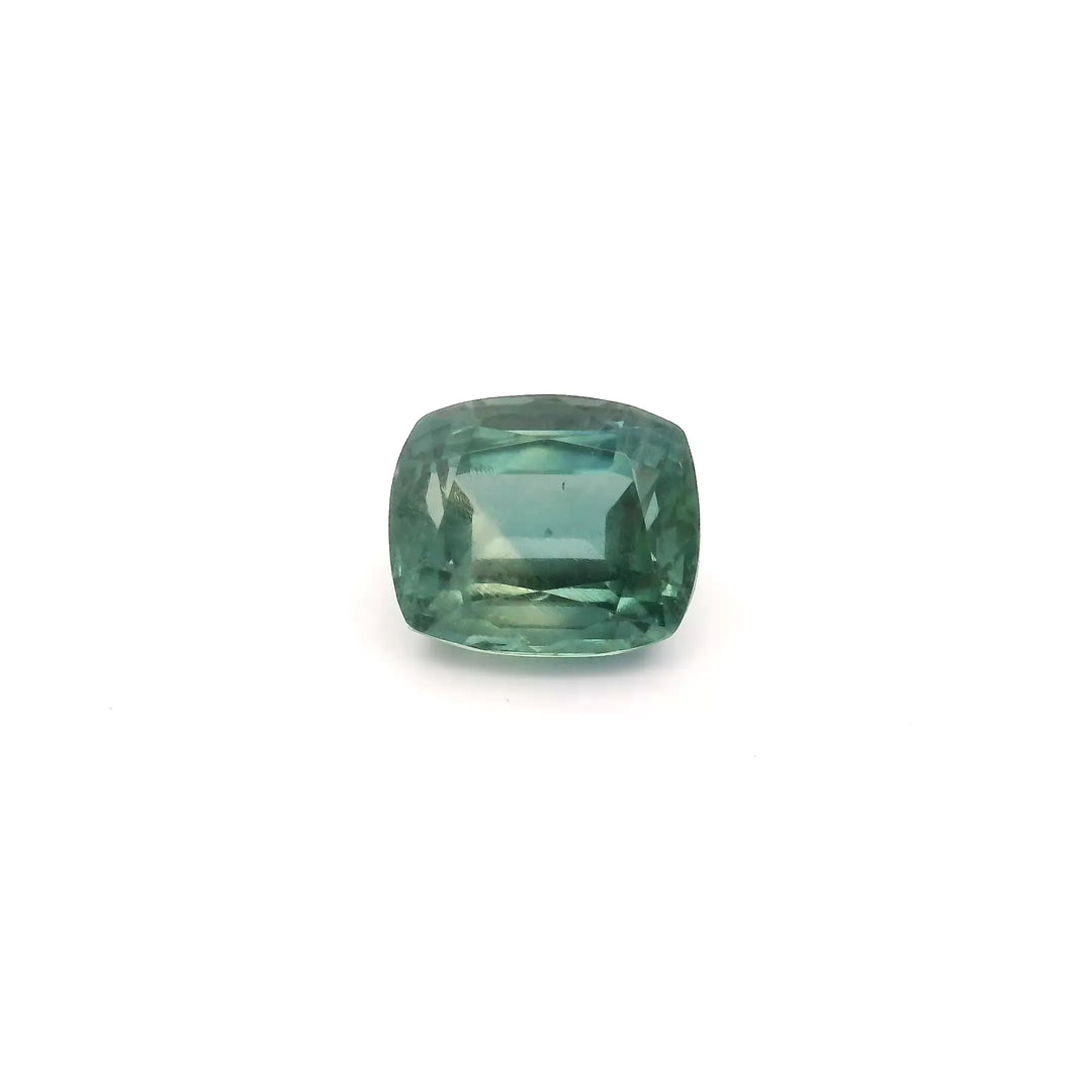 1.92ct Cushion Natural Sapphire (Colour Green, Clarity Slightly Included, Cut Faceted)