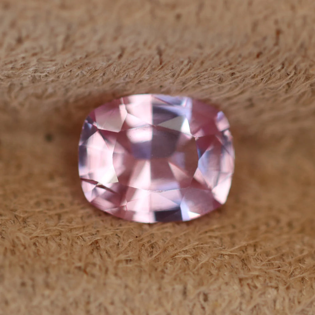 1.06 Ct Cushion Pink Sapphire, 7.2mm x 5.9mm x 3.1mm By Valley Rose