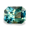 1.08 Ct Radiant Cut Green Teal Sapphire, 6.3mm x 5.0mm x 4.1mm By Valley Rose